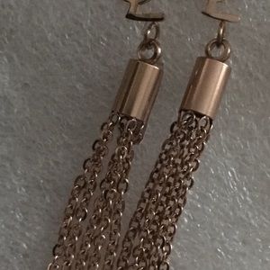 YSL earings gold color
