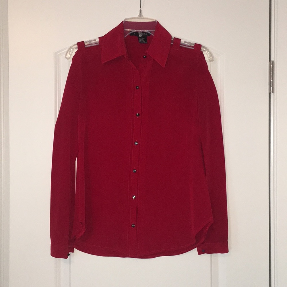 Etcetera Cold-Shoulder Blouse