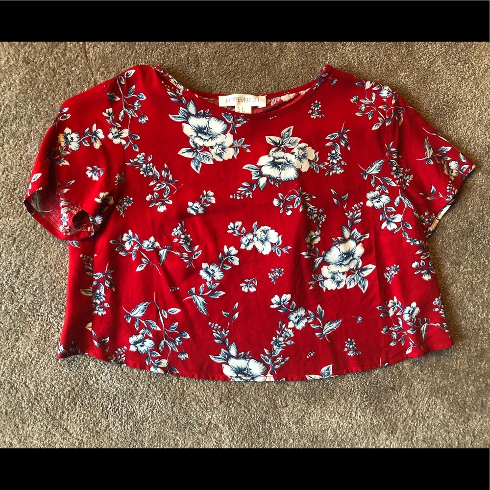 Forever 21 flowy crop top