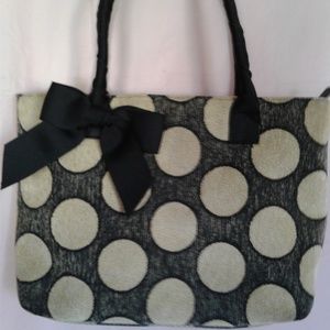 👜Talbots polka dot & ribbon bow purse 👜