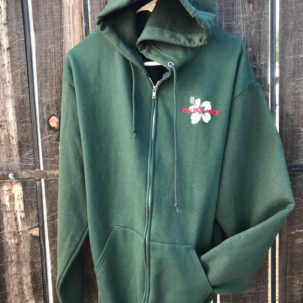 Trader Joe’s sweatshirt with hoodie (new)