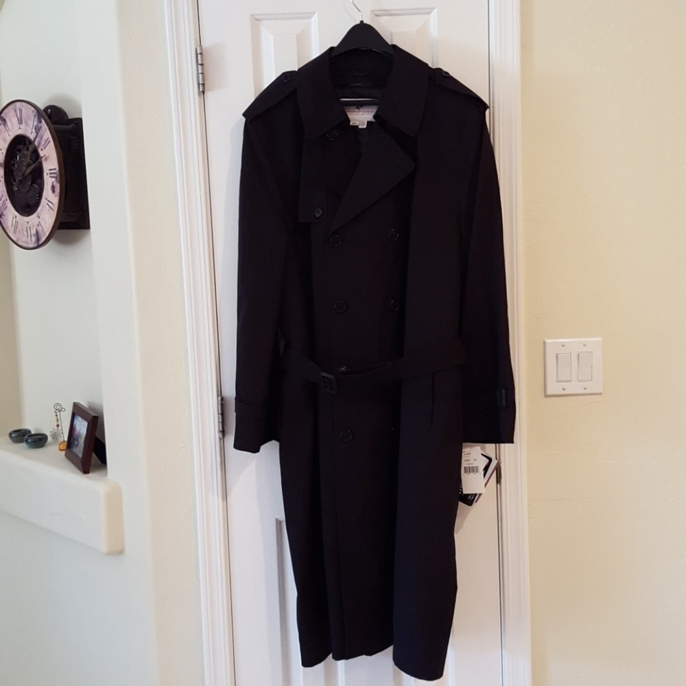 Black Trench Coat NWT 46L