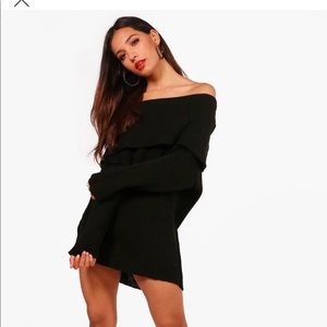 Boohoo off-shoulder sweater dress SMALL/MEDIUM