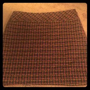 Loft tweed mini skirt