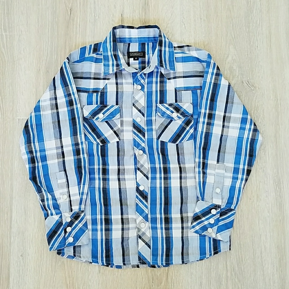 💟Plaid Long sleeve button down shirt