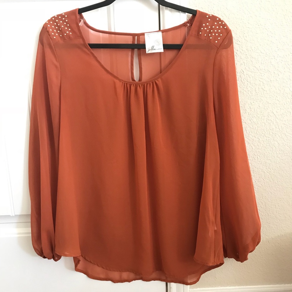 Burnt Orange blouse