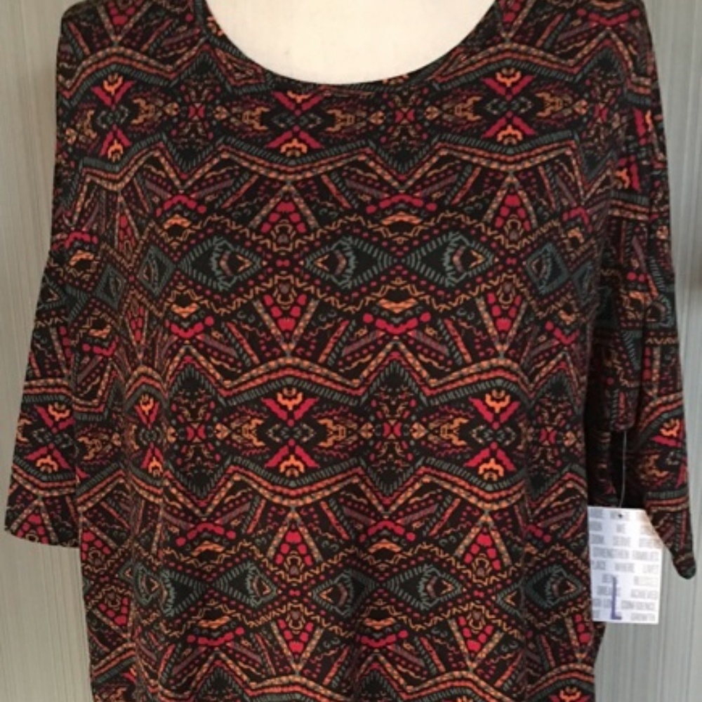 NWT Lularoe Irma Tunic Aztec Geometric Print Large