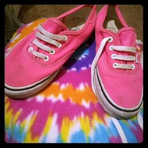 Hot pink Vans - size 7