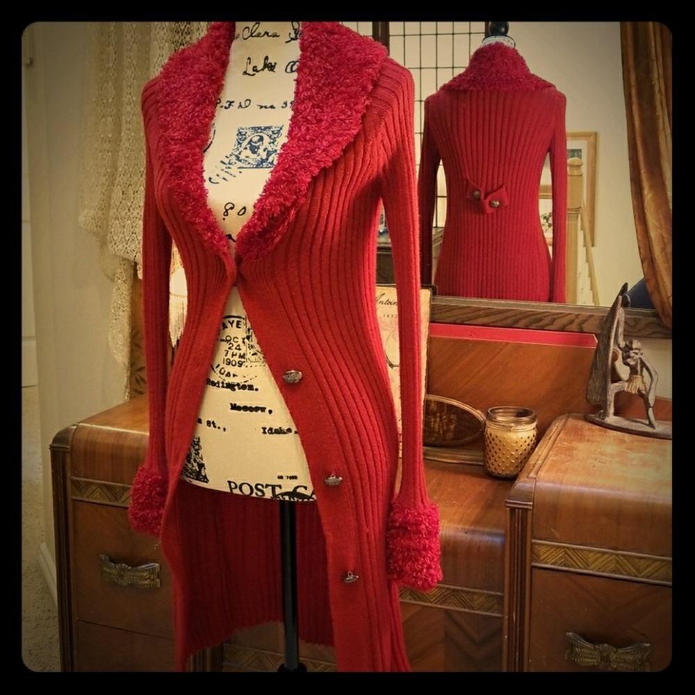 Festive Red Shrug