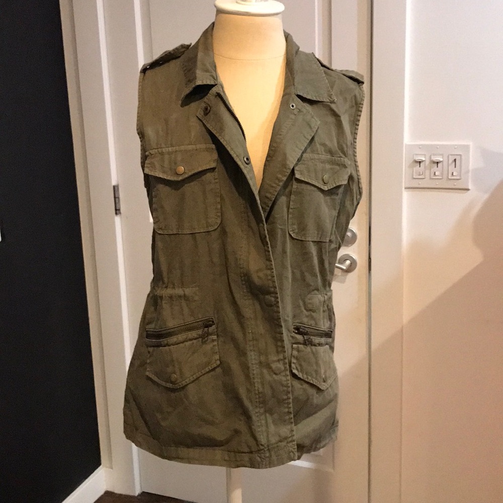 Green military style vest from Velvet