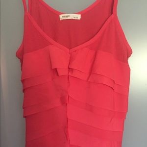 Old Navy red sleeve-less blouse, never been worn