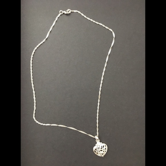 Silver Heart Necklace - Picture 1 of 2