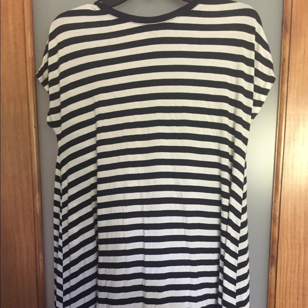 Atmosphere blue and white striped dress