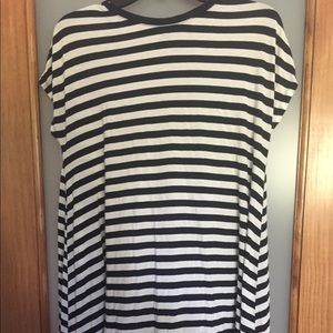 Atmosphere blue and white striped dress