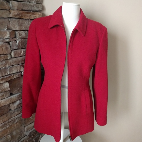 Liz Claiborne Jackets & Blazers - 🎉🍎1/22/18 HP! Liz Claiborne red wool coat