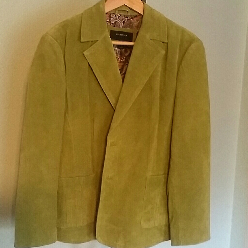 Green Suede Colebrook Jacket