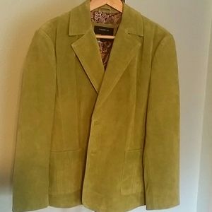Green Suede Colebrook Jacket