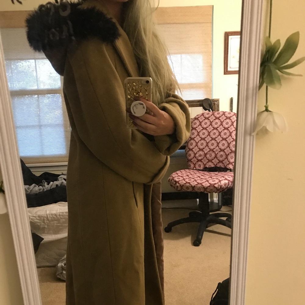 FURRY TRENCH COAT