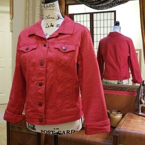 Old Navy Red Jean Jacket