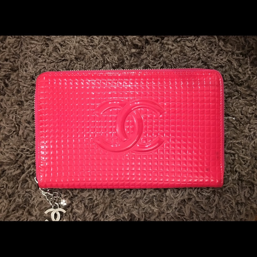 Clutch Purse - Pink Patent Leather