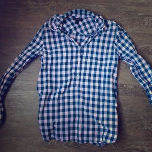 JCrew half button down