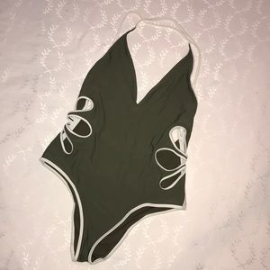 One piece bathing suit