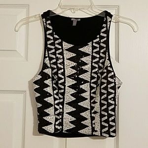 Sequin Crop Top