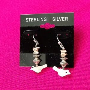 Sterling silver pierced earrings