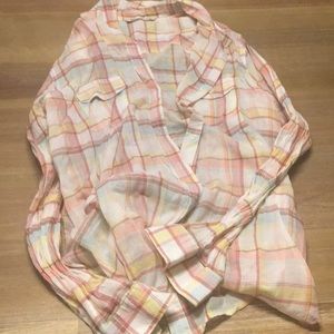 Old Navy thin flannel print