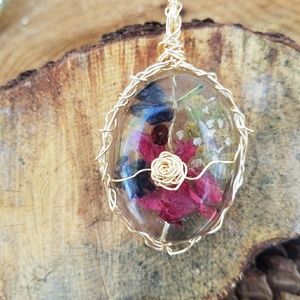 Original handcrafted pendant gold tone