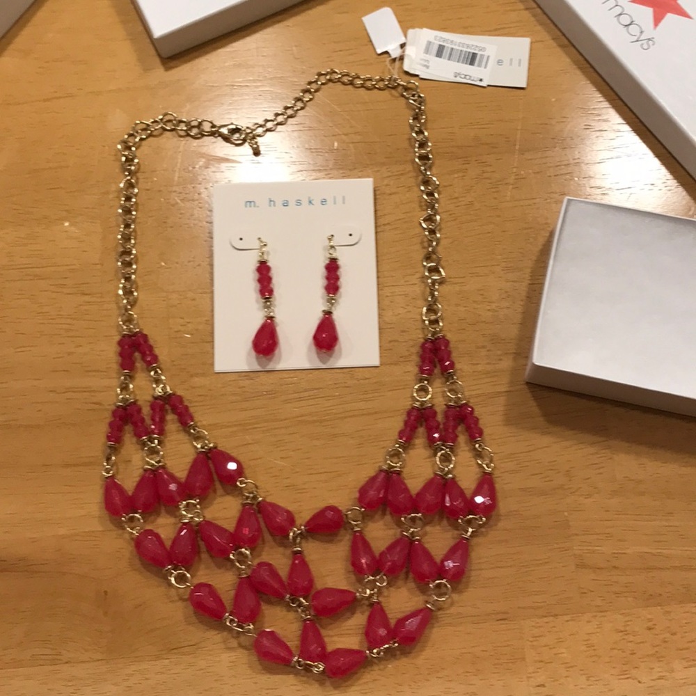 NWT Earrings and Necklace set.