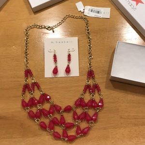 NWT Earrings and Necklace set.