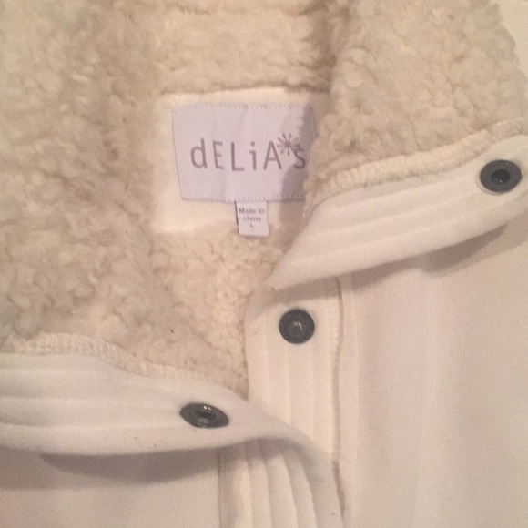 Delia's White Fleece Coat - Picture 2 of 6