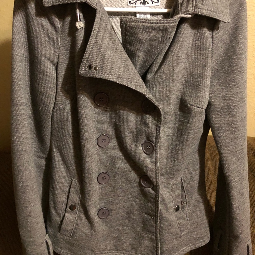 Size medium gray trench coat