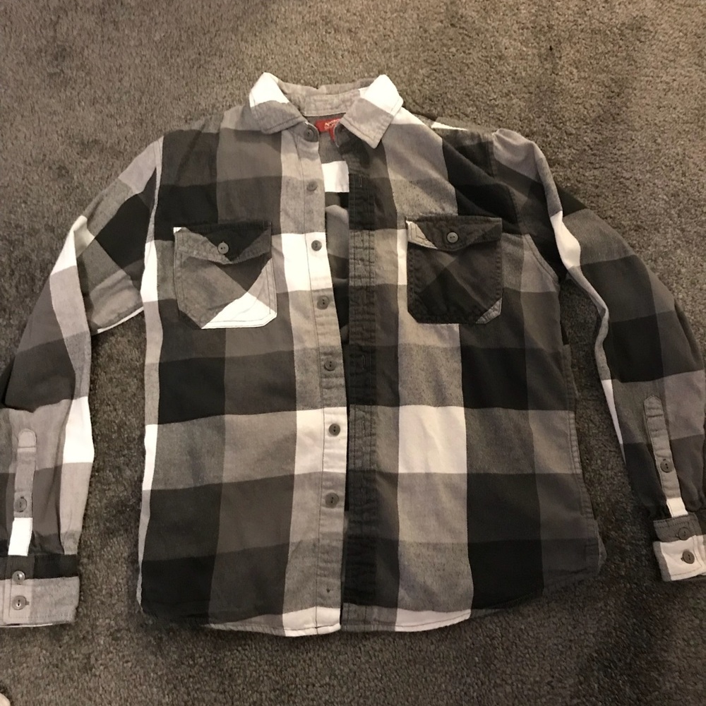 Arizona black, white, and grey flannel