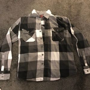 Arizona black, white, and grey flannel