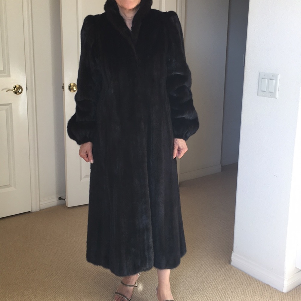 Long fur coat