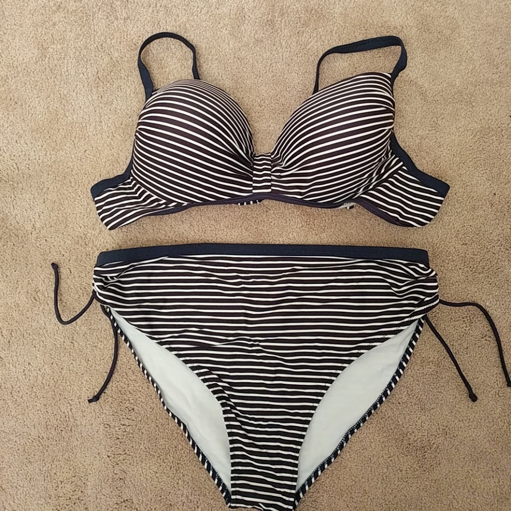 Striped bikini