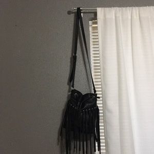 Forever 21 Black faux leather  bucket bag