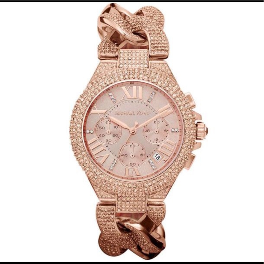 Michael Kors Camille Crystal Rose Gold Watch