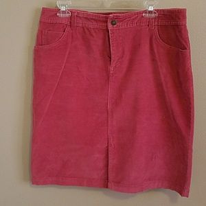 Mauve corduroy skirt sz 14