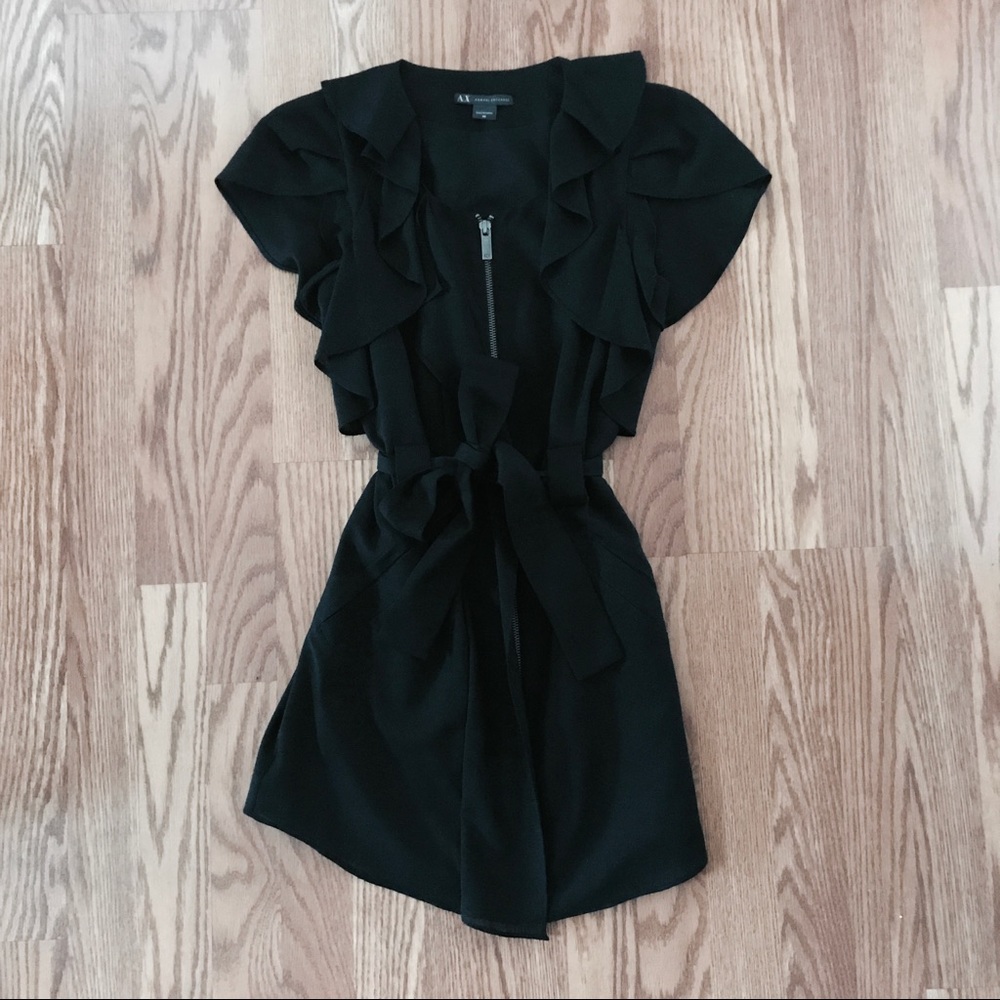 ARMANI EXCHANGE Mini Ruffle Dress