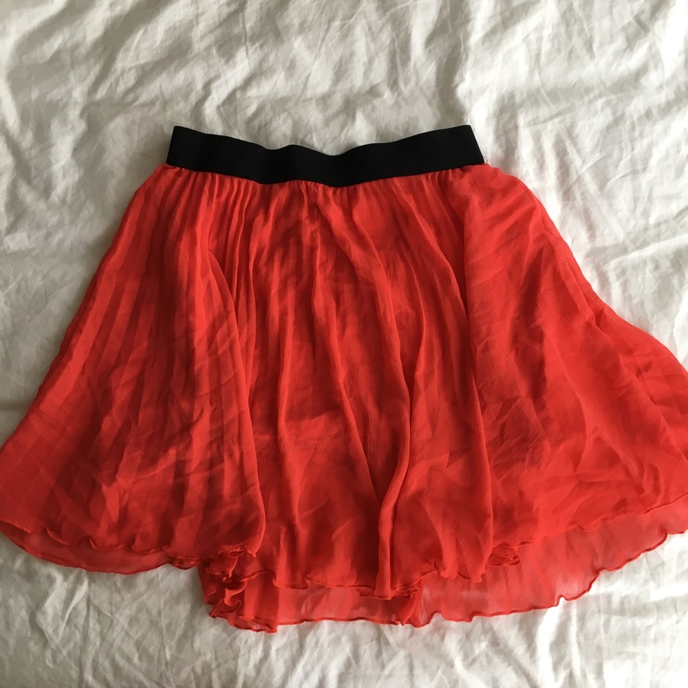 Chevron layered skirt