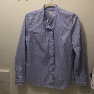 NWT J.crew ruffle button down