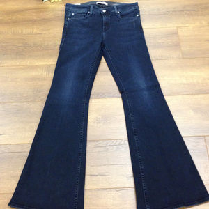 Fidelity Saffron High Rise Skinny Flare Jeans