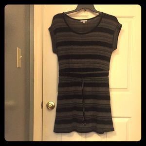 Black and Gray sweater dress