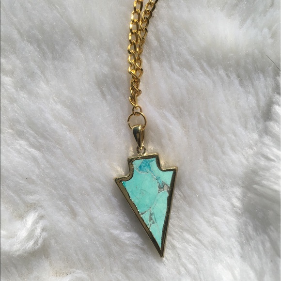 Maneka Monette Jewelry - 🚫SOLD🚫 ✨NEW✨Blue Marble Arrow Chain Necklace