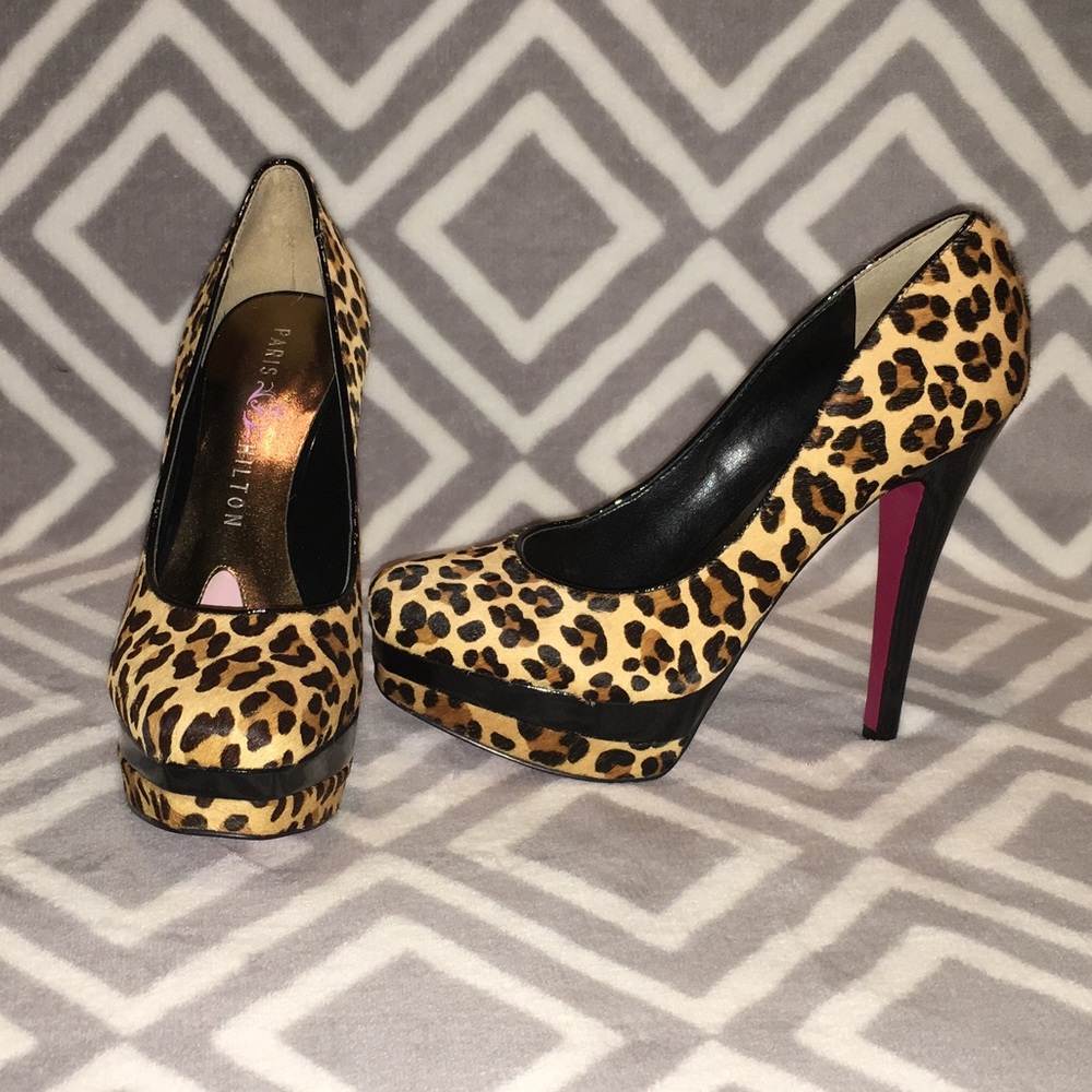 Paris Hilton Leopard Pumps