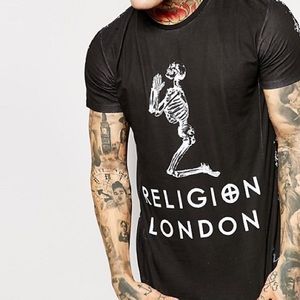 Black Religon XS T Shirt NWT