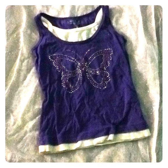 Purple butterfly tank top🦋 - Picture 1 of 4